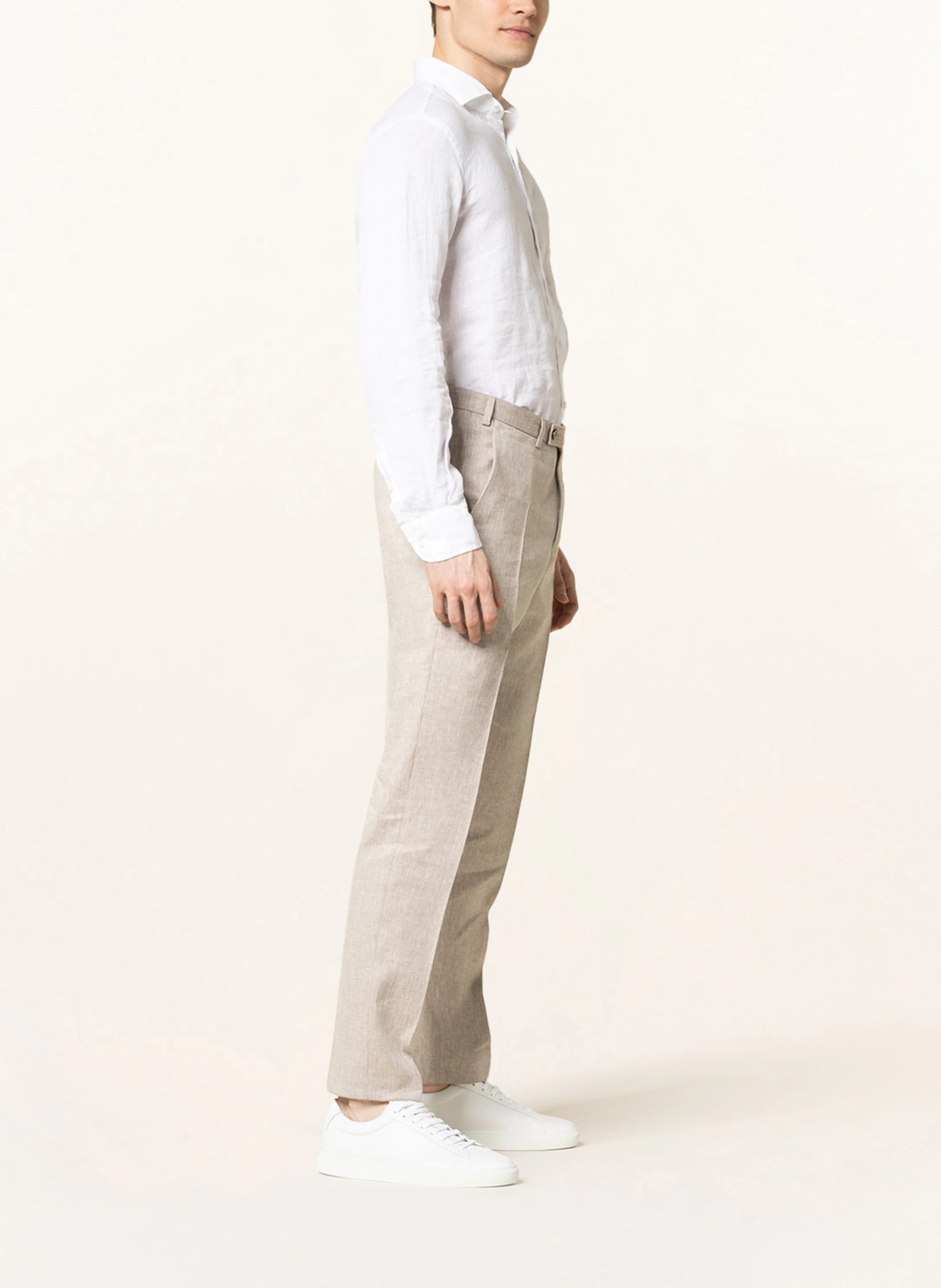 DIGEL Anzughose FRANCO Extra Slim Fit mit Leinen