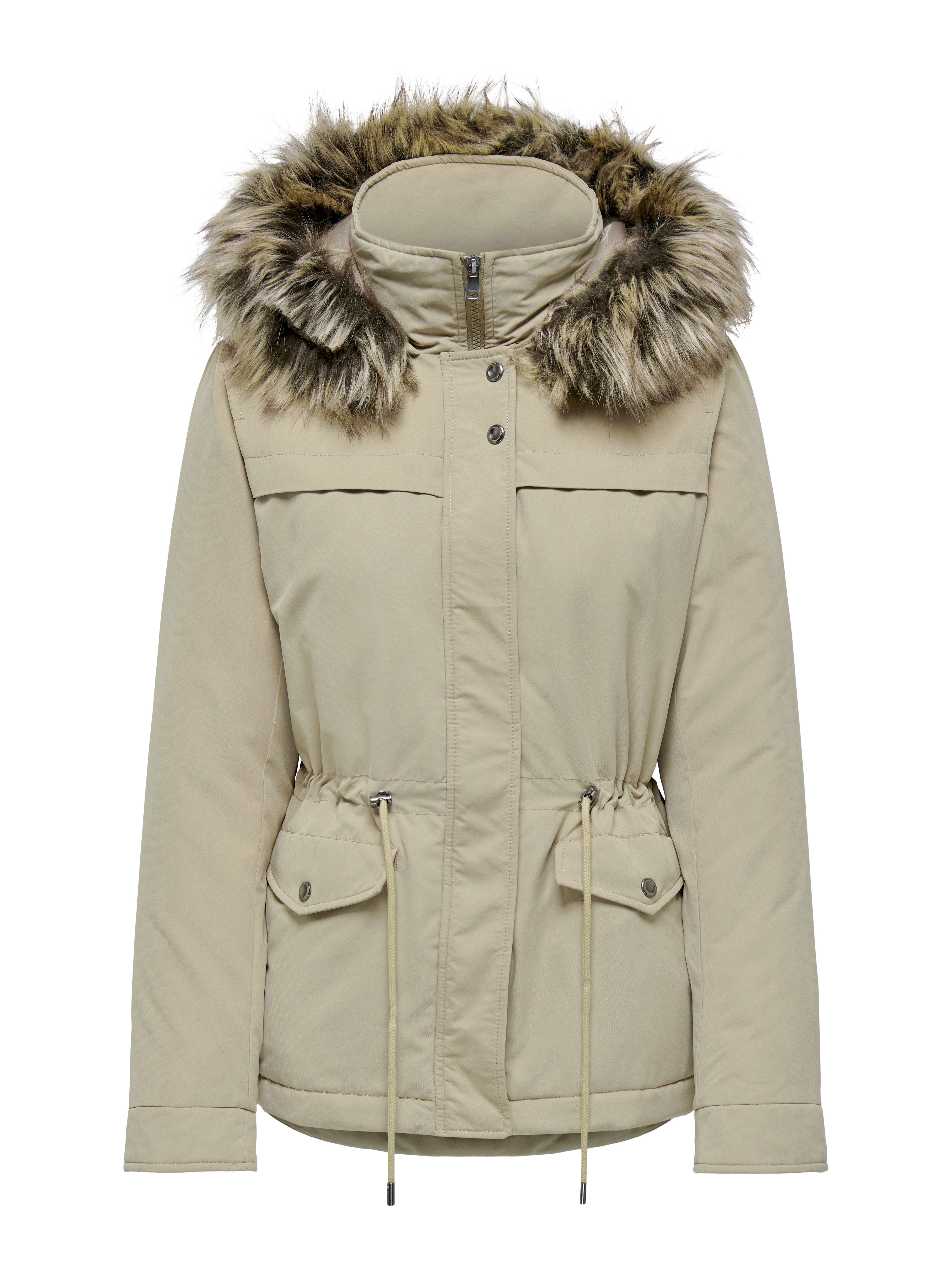 ONLLINNEA Langer Parka Weathered Teak