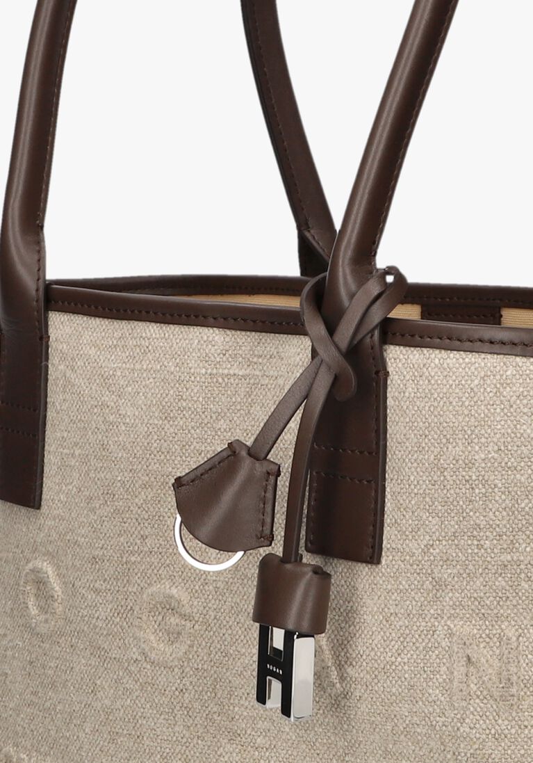 beige hogan shopper address shopping piccola tessuto