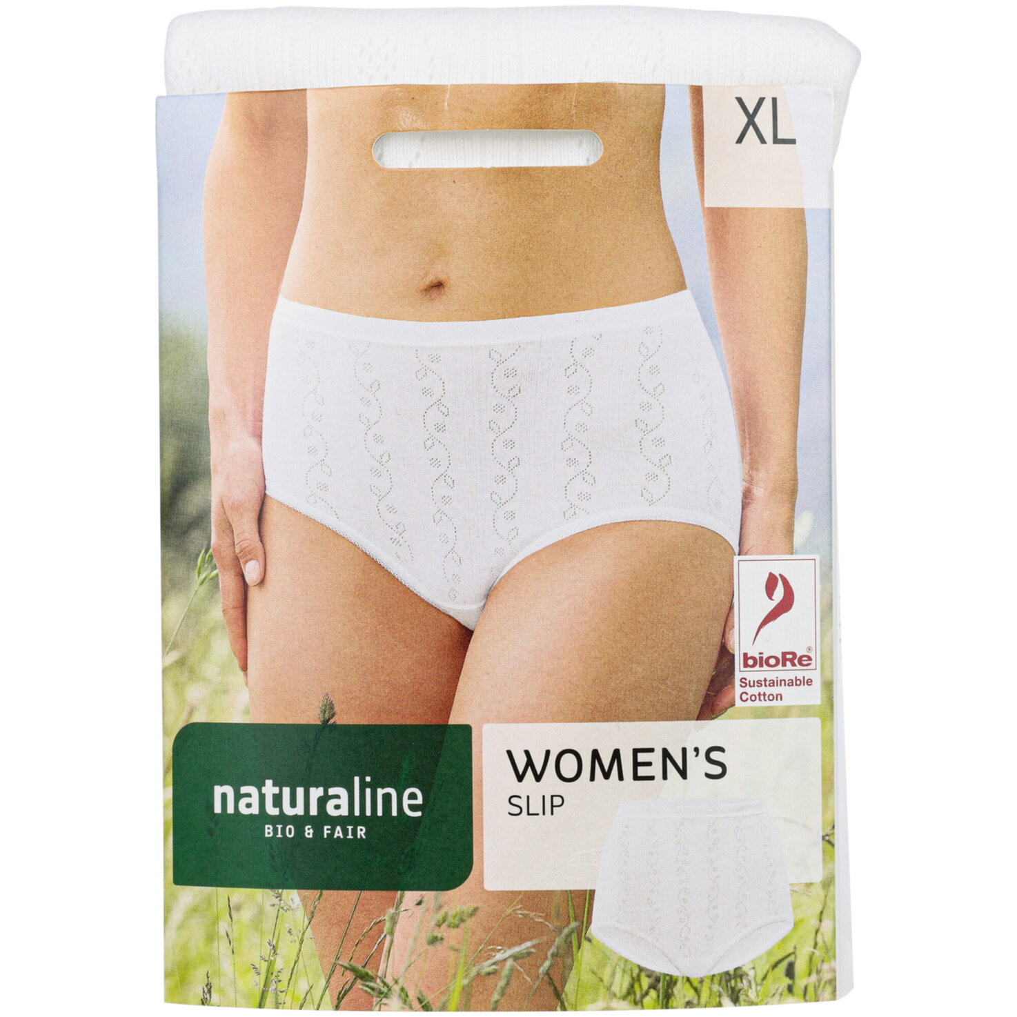 Naturaline Textil Damen Slip weiss XL