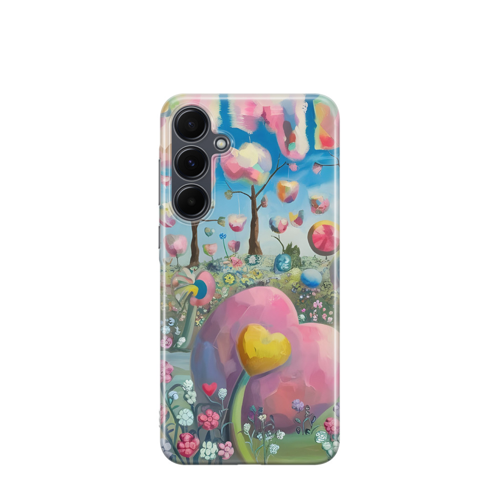 Samsung Galaxy A55 Gummi Hülle Pastellwunderland - Versch. Farben