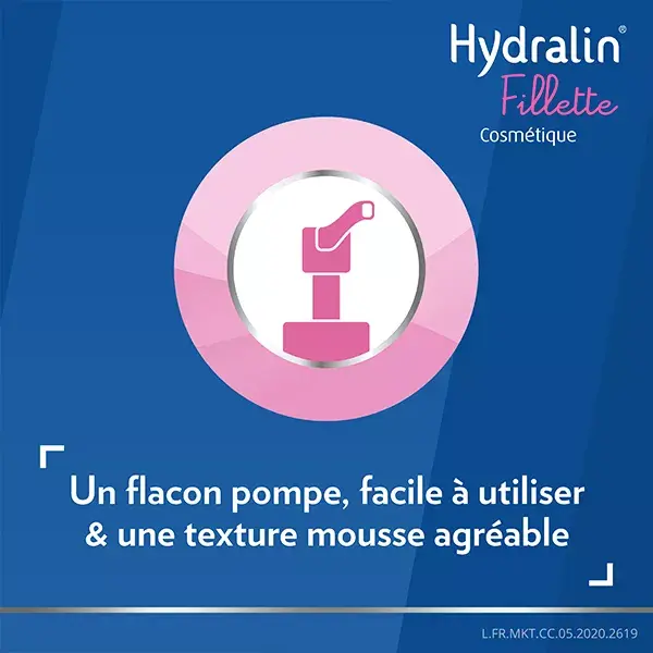 Espuma de limpeza Hydralin Fillette para cuidados íntimos 150ml