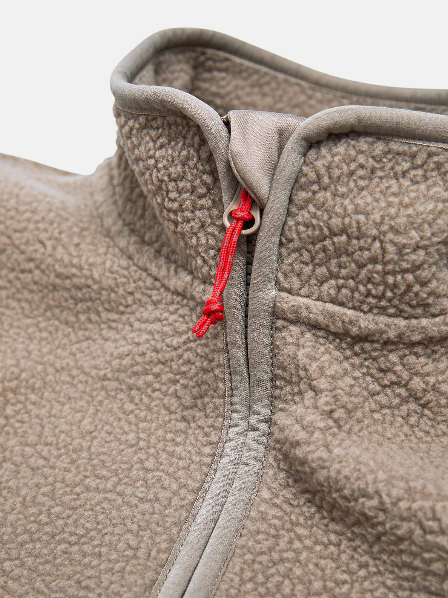 Pile Zip Jacket Dame Avid Beige