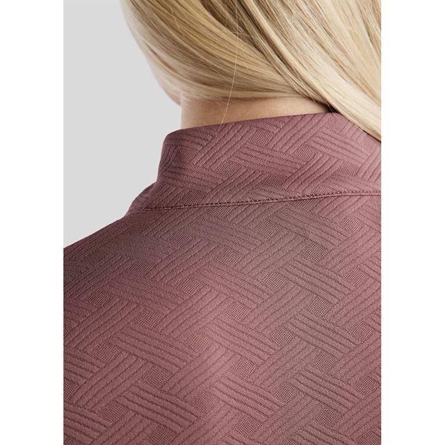 Trainingsshirt Montar MOCilia Jacquard Refined Middenroze
