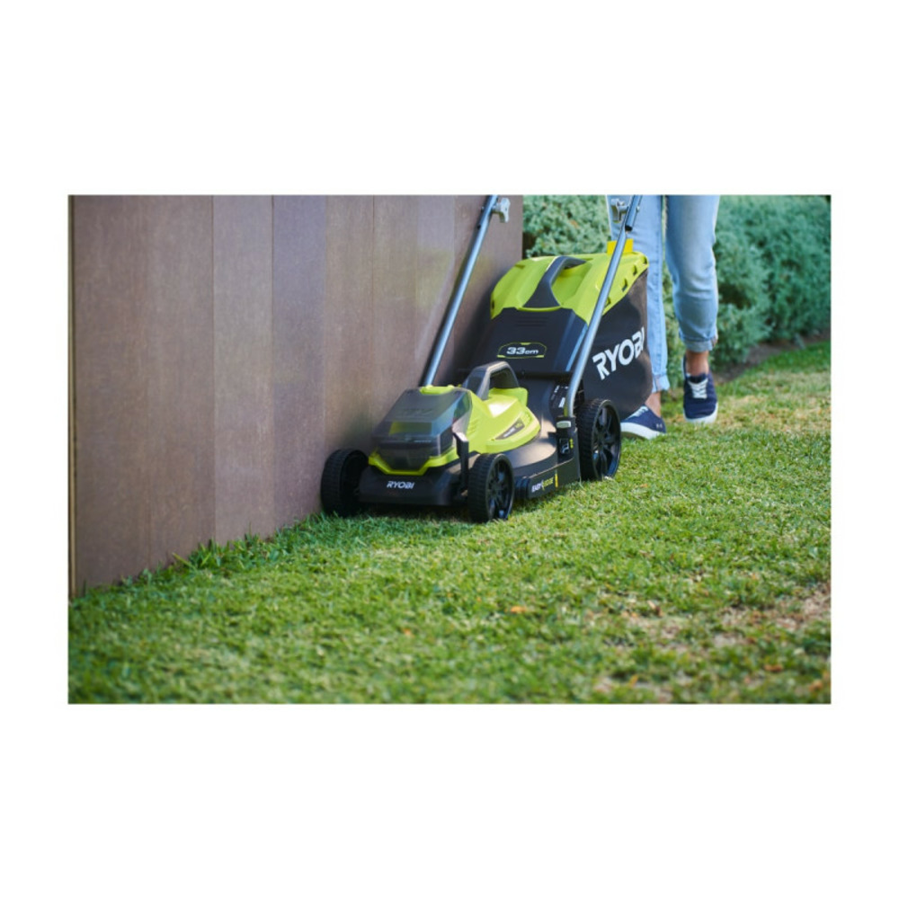 Tondeuse poussée ryobi - olm1833b - 18v oneplus - coupe 33 cm - sans batterie ni chargeur