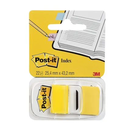 Post-it® Index Haftstreifen im Spender gelb, 1 x 22 Blatt