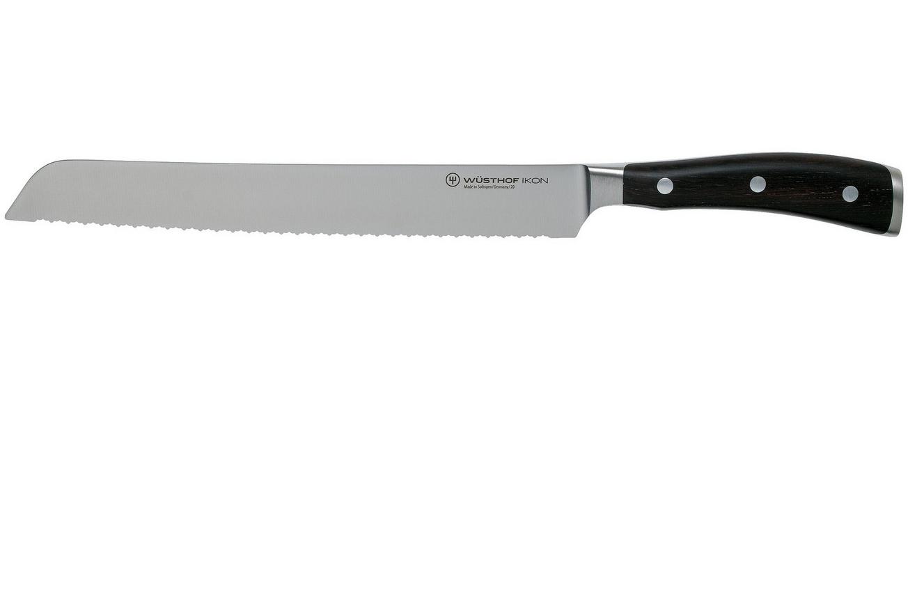 Wüsthof Ikon dubbel gekarteld broodmes 23 cm, 1010531123