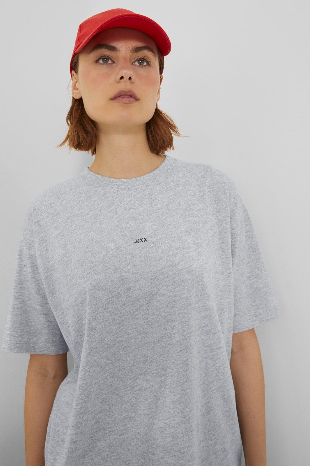 Jjxx Jxandrea Loose Ss Logo Tee 12205777 4229245 light grey melange black jjxx logo