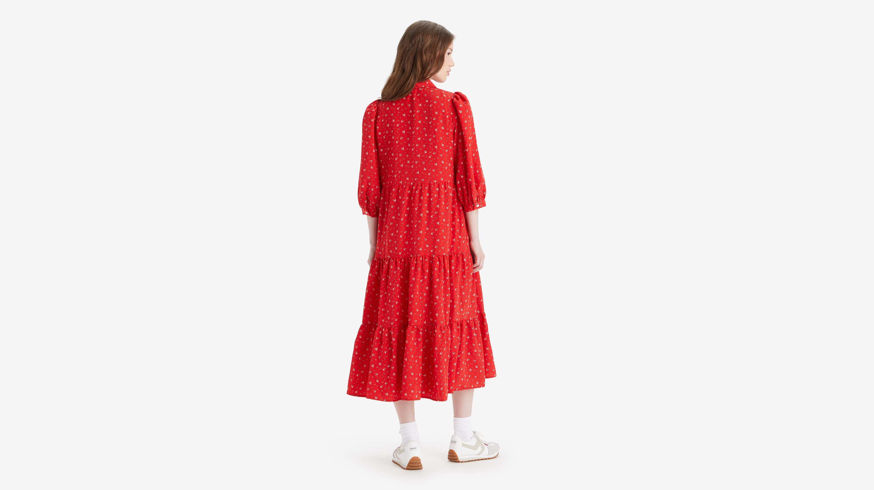 Robe Cynthia - Smaller Isabel Script Red - Rouge