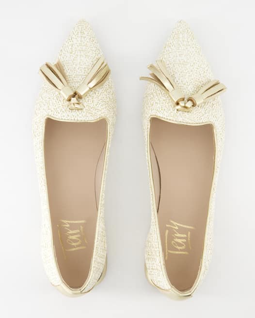 Terry Pisa Ballerinas in Beige
