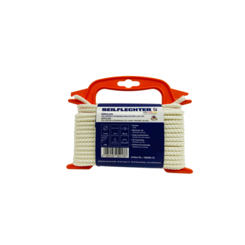 BIROLEN LIJN 6MM 8ST GEVL.POLY WIT 10MTR