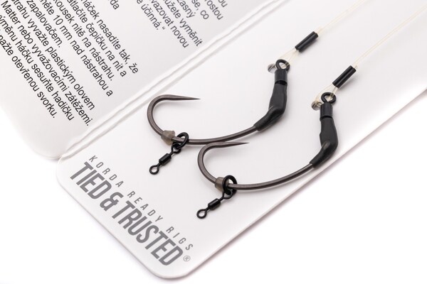 Bas de ligne Korda Spinner Rig Spinner Barbless 14cm (25lb) (2 pcs)