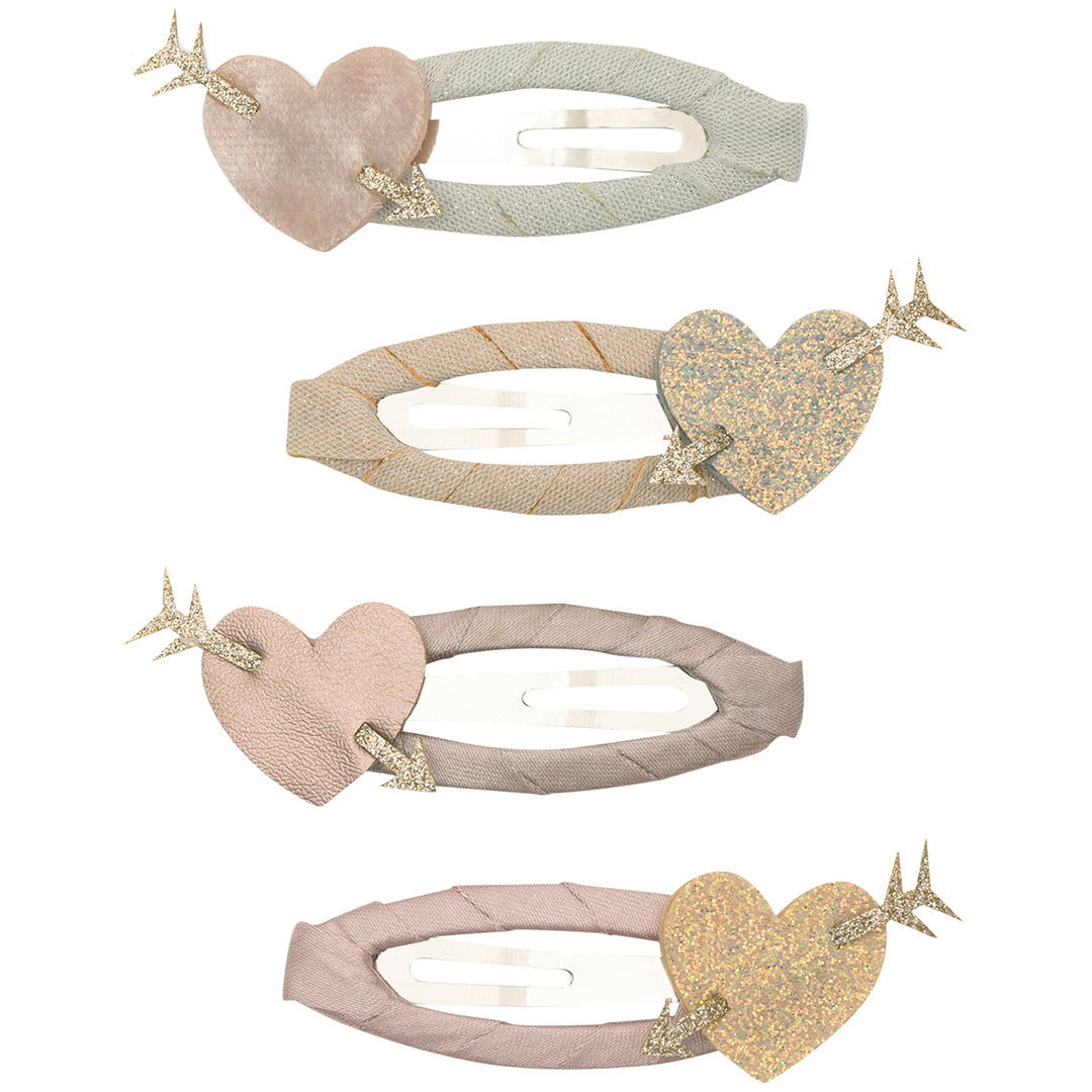 mimi & lula haarspeldjes cupid heart - pink multi - 4st