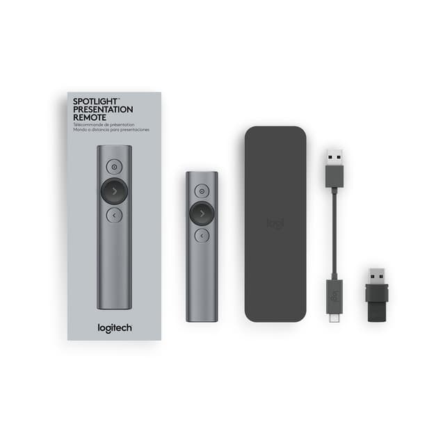 Logitech Spotlight presentation remote (skifergrå)