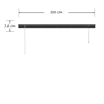 KARWEI aluminium jaloezie 25 mm antraciet (kleurnr. 226) 200x180 cm (bxh)