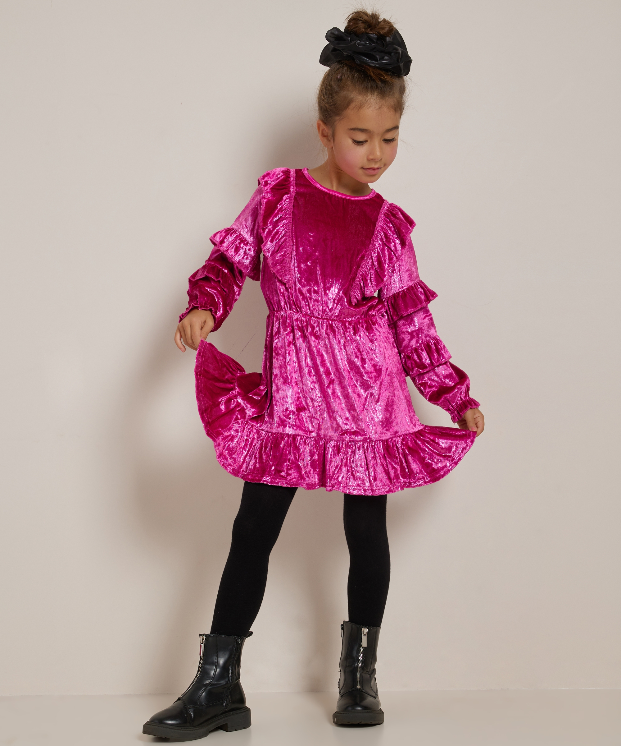 velvet jurk met glans