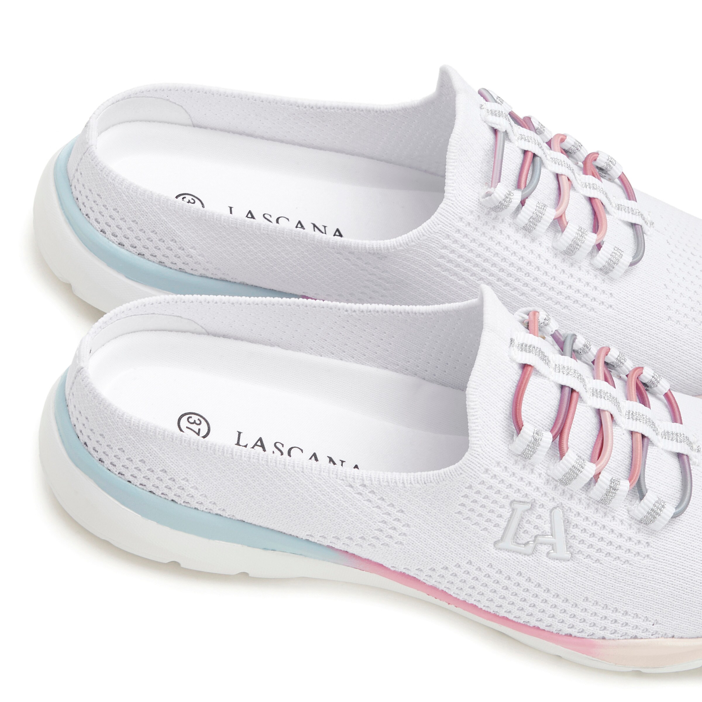 LASCANA ACTIVE Slip-On Sneaker in weiß/multi