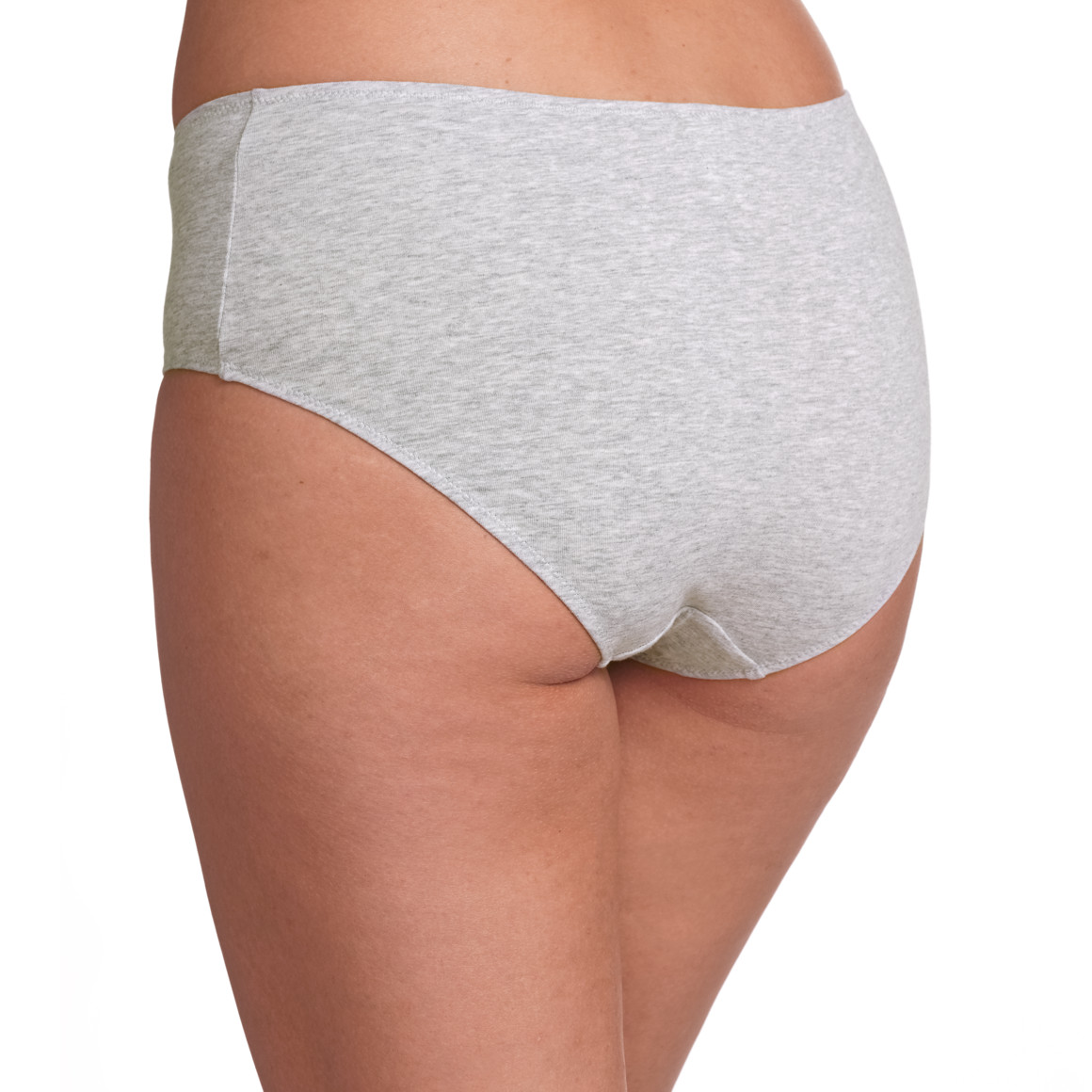 Gina Benotti 2 Damen Pantys aus Baumwolle schwarz / hellgrau