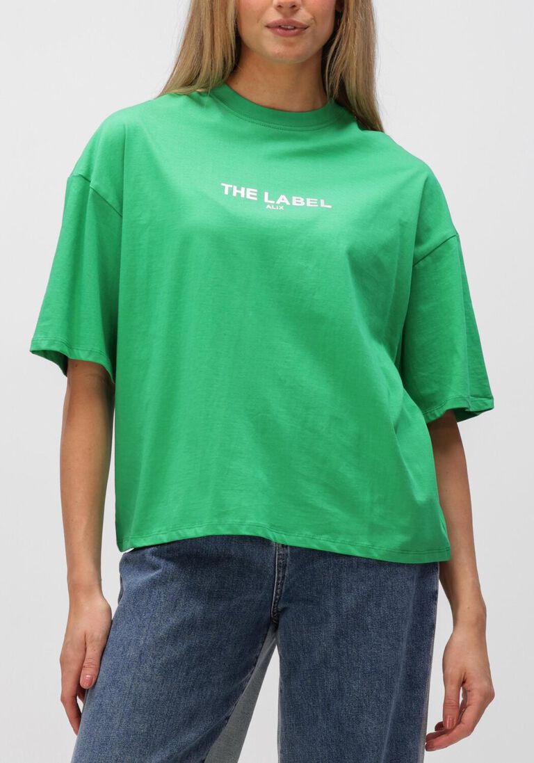 groene alix the label t-shirt ladies knitted the label t-shirt