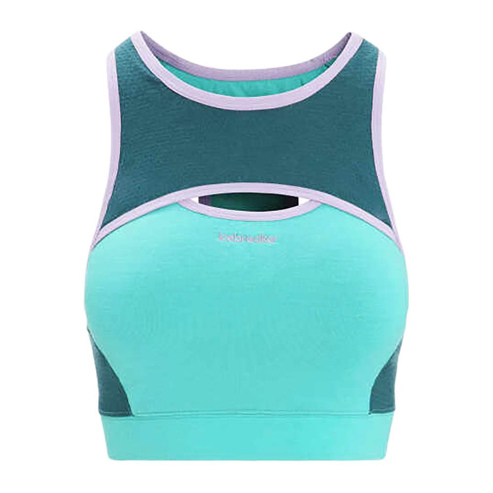 Icebreaker ZONEKNIT SPORT - Brassière Femme frsh/grnglry/cb