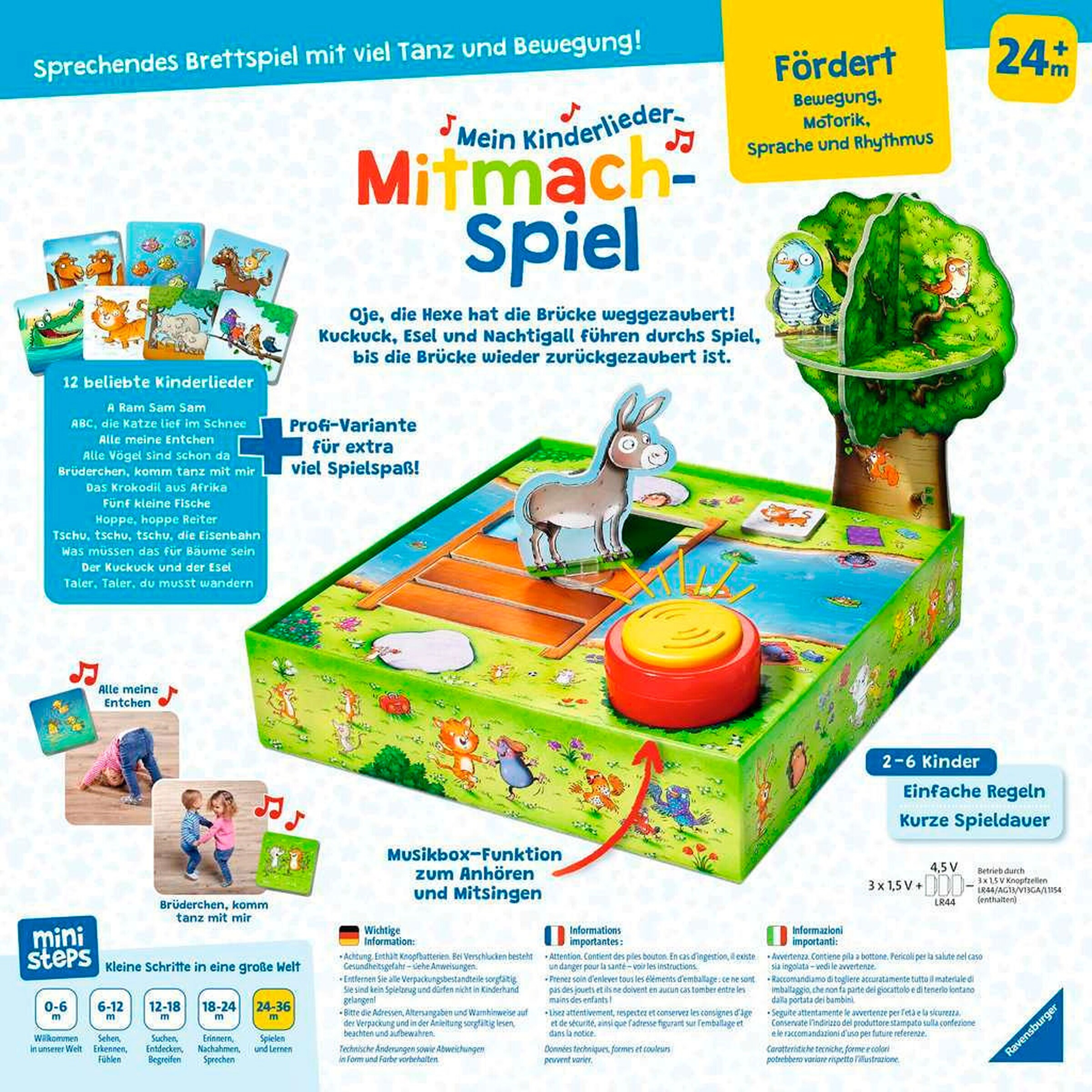 Ravensburger - MINISTEPS Mein Kinderlieder-Mitmachspiel