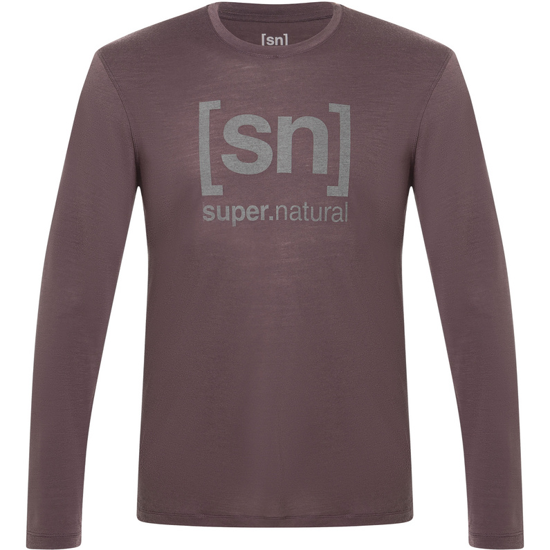 Super.Natural Herren Logo Longsleeve