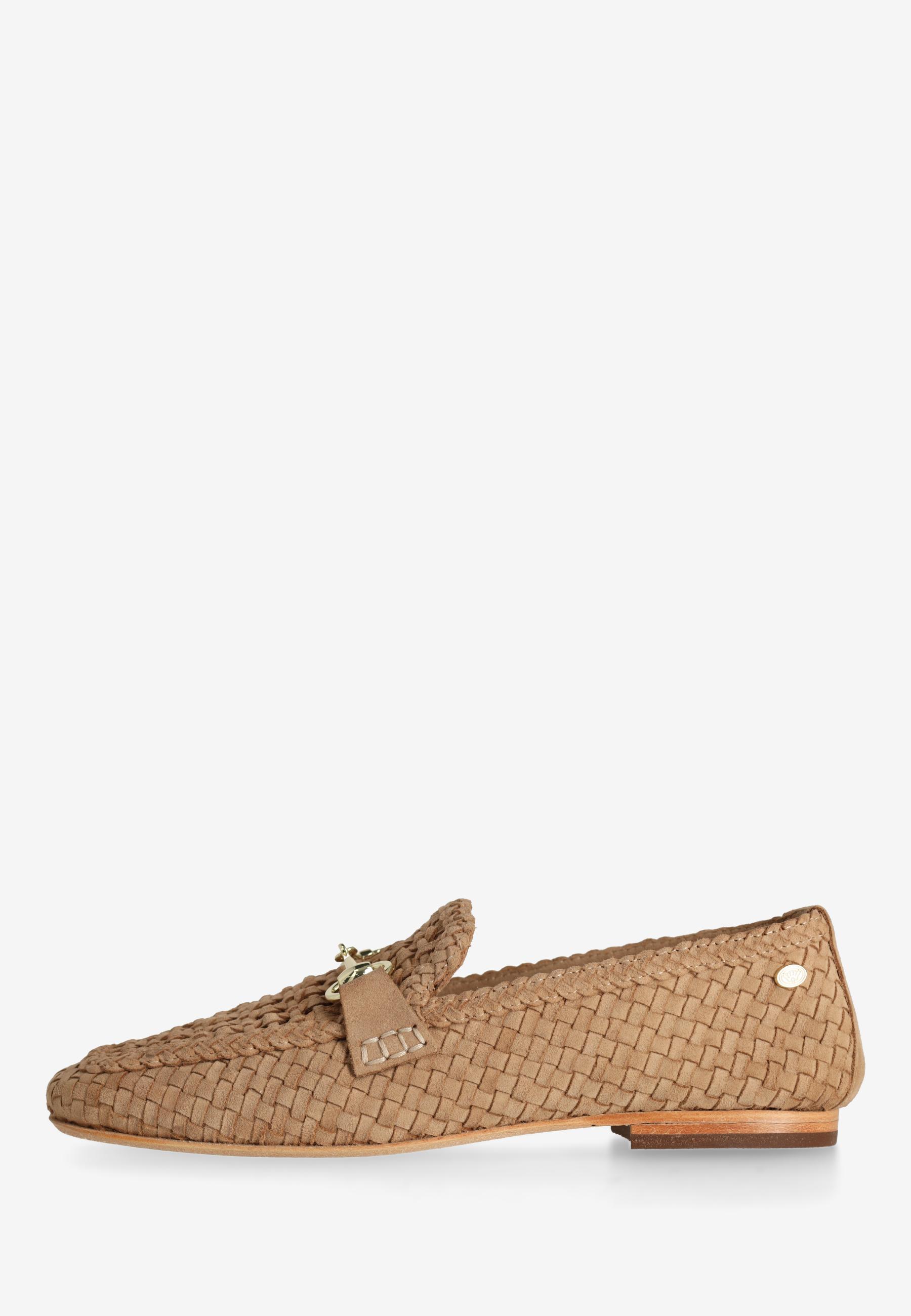 JOLIEN LOAFER woven suede Taupe