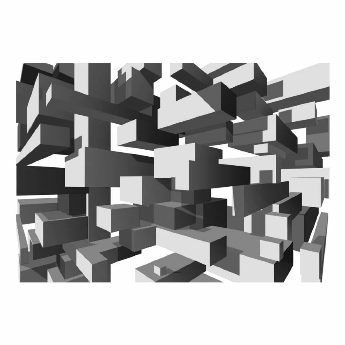 Paris Prix Papier Peint Grey Notes 140 x 200 cm