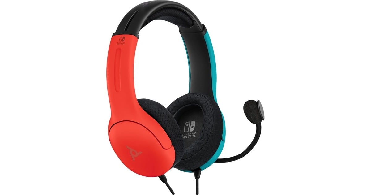PDPLVL40 Wired Stereo Gaming headset on-ear   (Blauw/rood, Nintendo Switch)