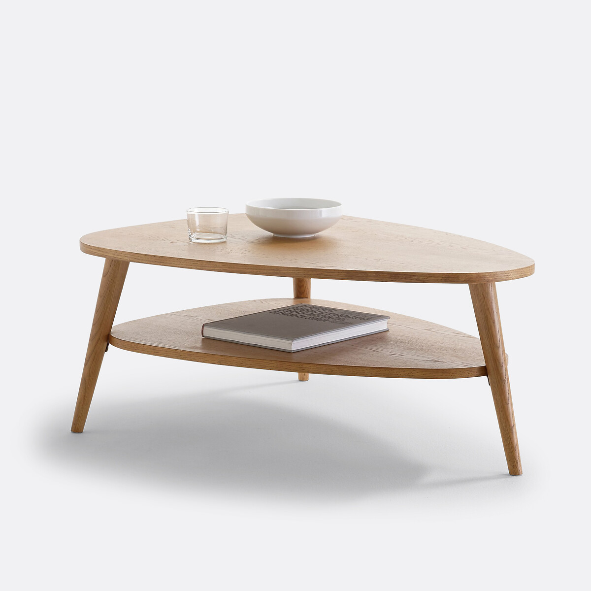 LA REDOUTE INTERIEURS<br>Mesa de centro vintage com tampo duplo, Quilda
