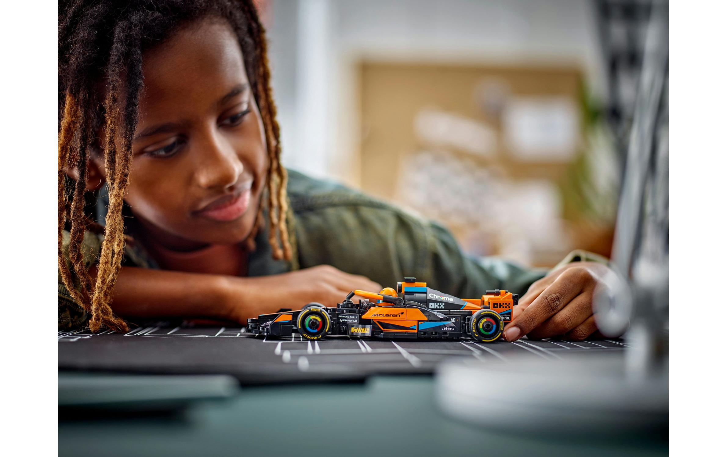 Speed Champions McLaren Formel-1 Rennwagen 2023 76919Spielzeugauto zum Sammeln, Bauen und Spielen
