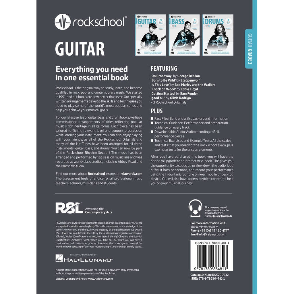 Rock School Limited Guitar Grade 3 (2024) gitaarboek