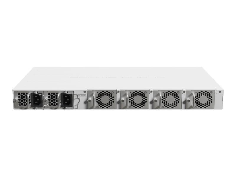 MikroTik SFP28 Switch CRS518-16XS-2XQ-RM 18 Port Ein 100-Gigabit-Switch für Unternehmensnetzwerke und Rechenzentren. Hot-Swap-fähige Teile und wahnsinnige Portdichte mit 1.2 Tbps Switching-Kapazität!
