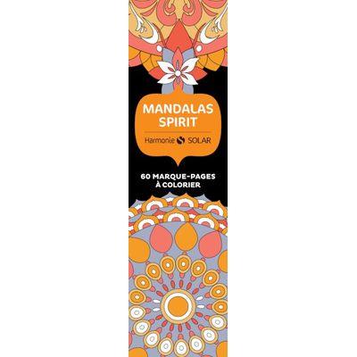 60 Marque-pages à colorier - Mandala spirit