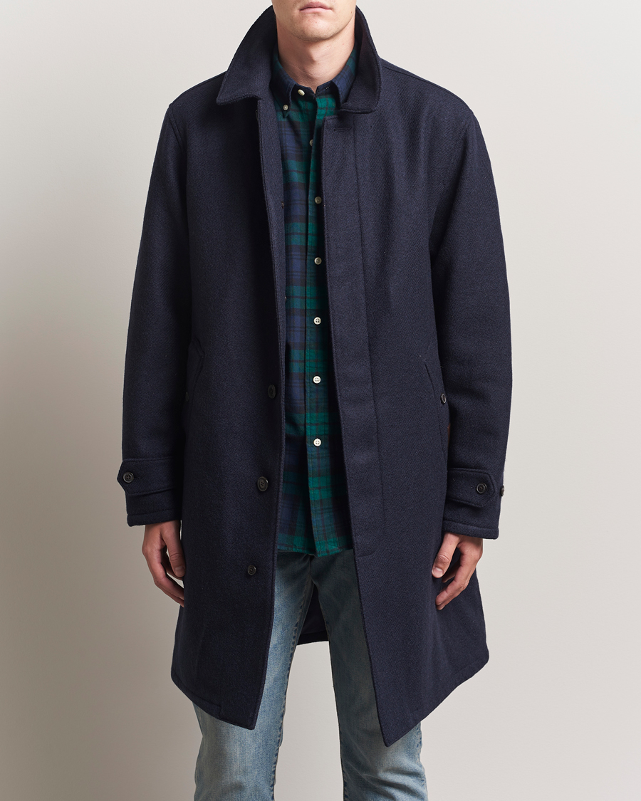 Polo Ralph Lauren Heritage Twill Wool Coat Collection Navy