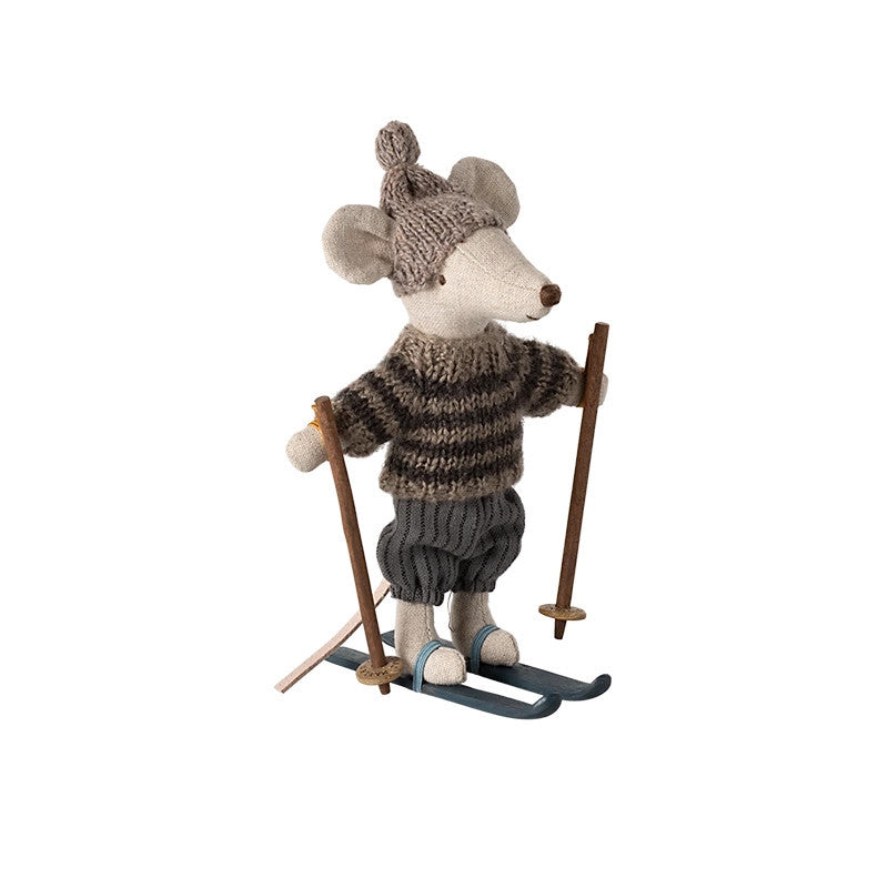 Maileg Maus grosser Bruder mit Skiset