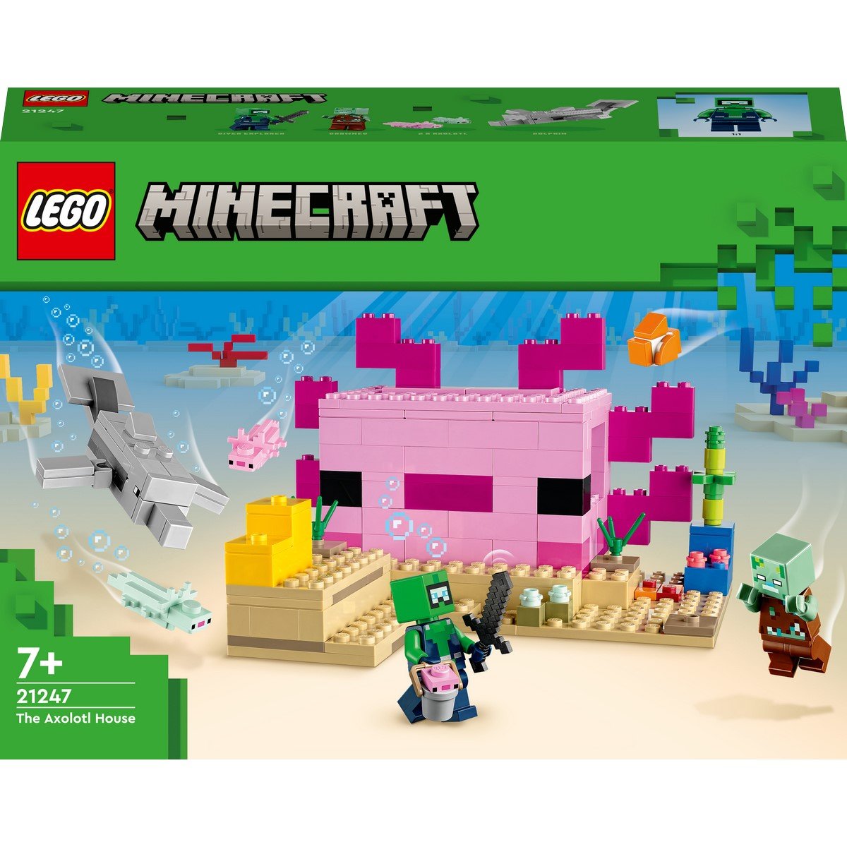 La maison axolotl LEGO Minecraft 21247