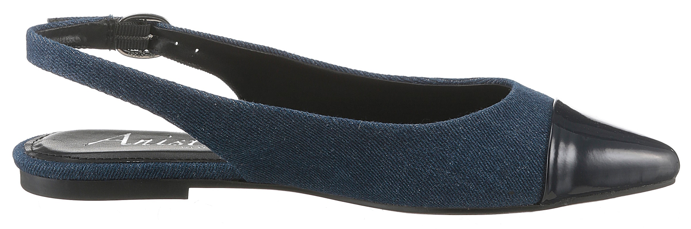 Aniston SHOES Slingpumps  , Flat, Sommerschuh, Lackspitze - in schmaler Form