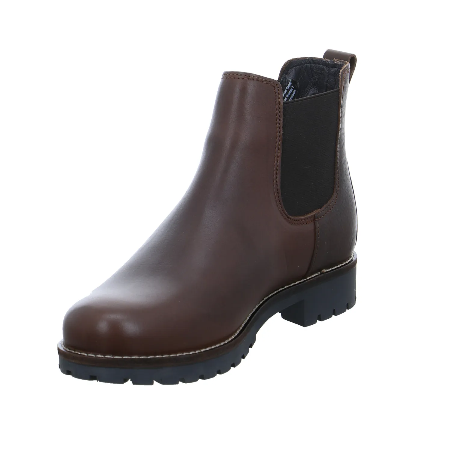 SCHUHENGEL Boot Braun Leder  mit Lammfellfutter