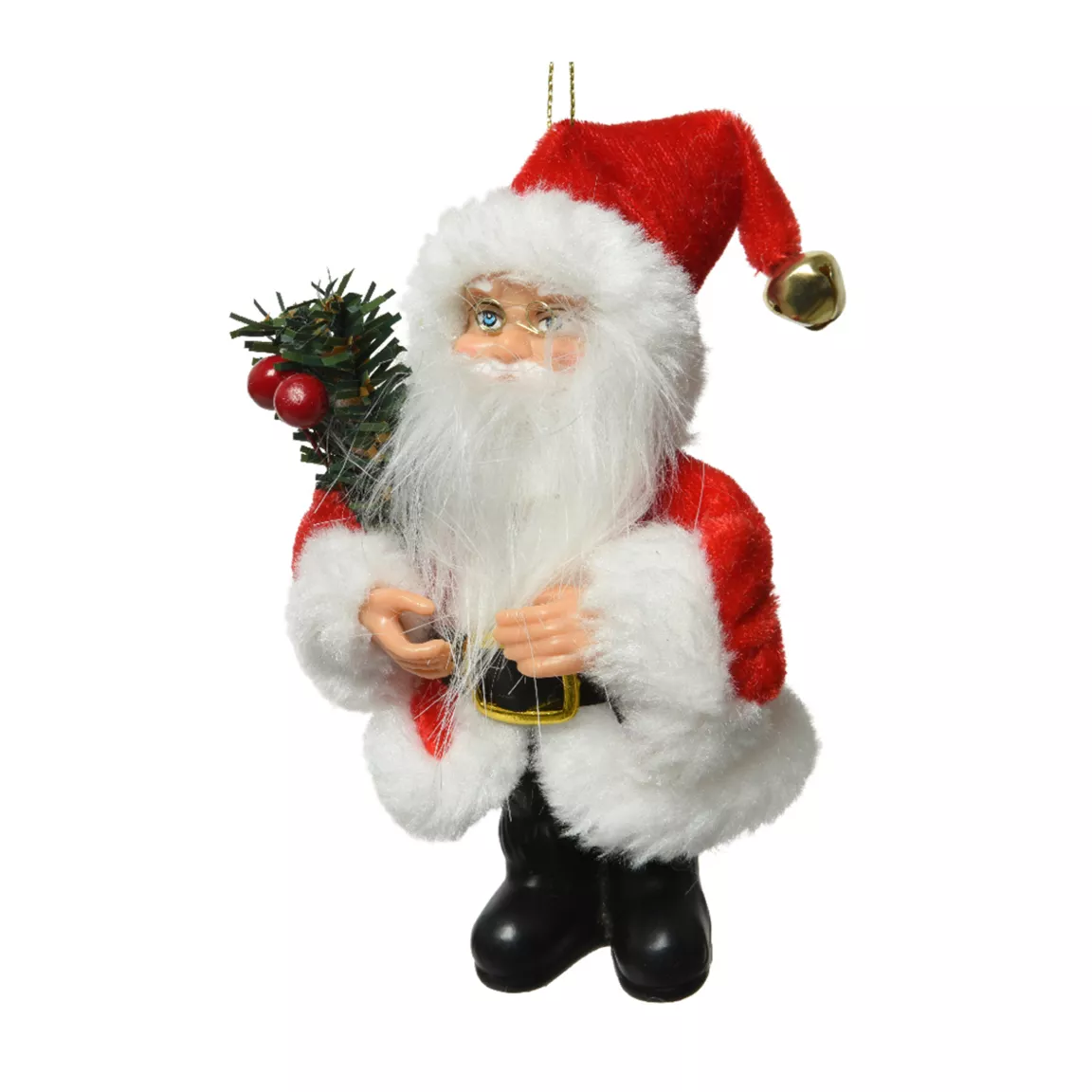 Père Noël à suspendre (H13 cm) Vivien Rouge