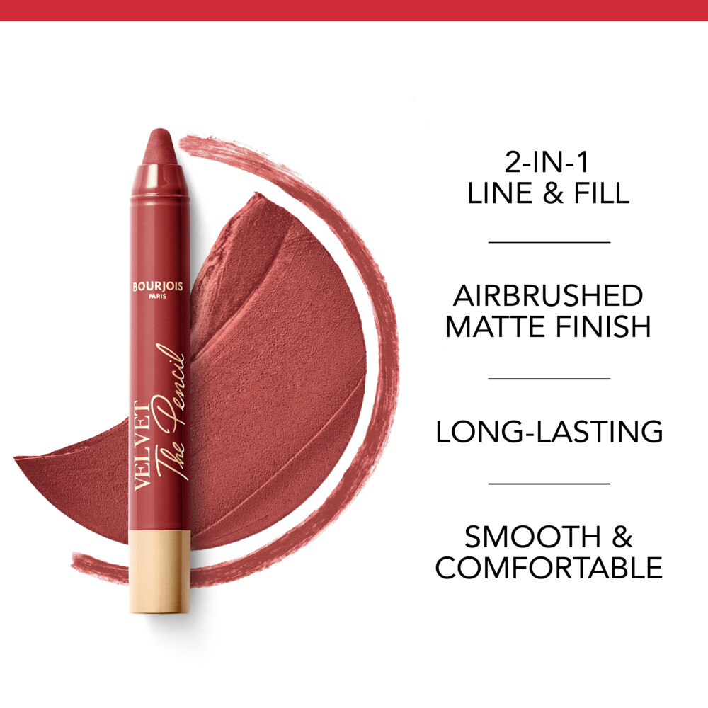 Bourjois Velvet The Pencil Lipstick Red Vintage 51.8 gr