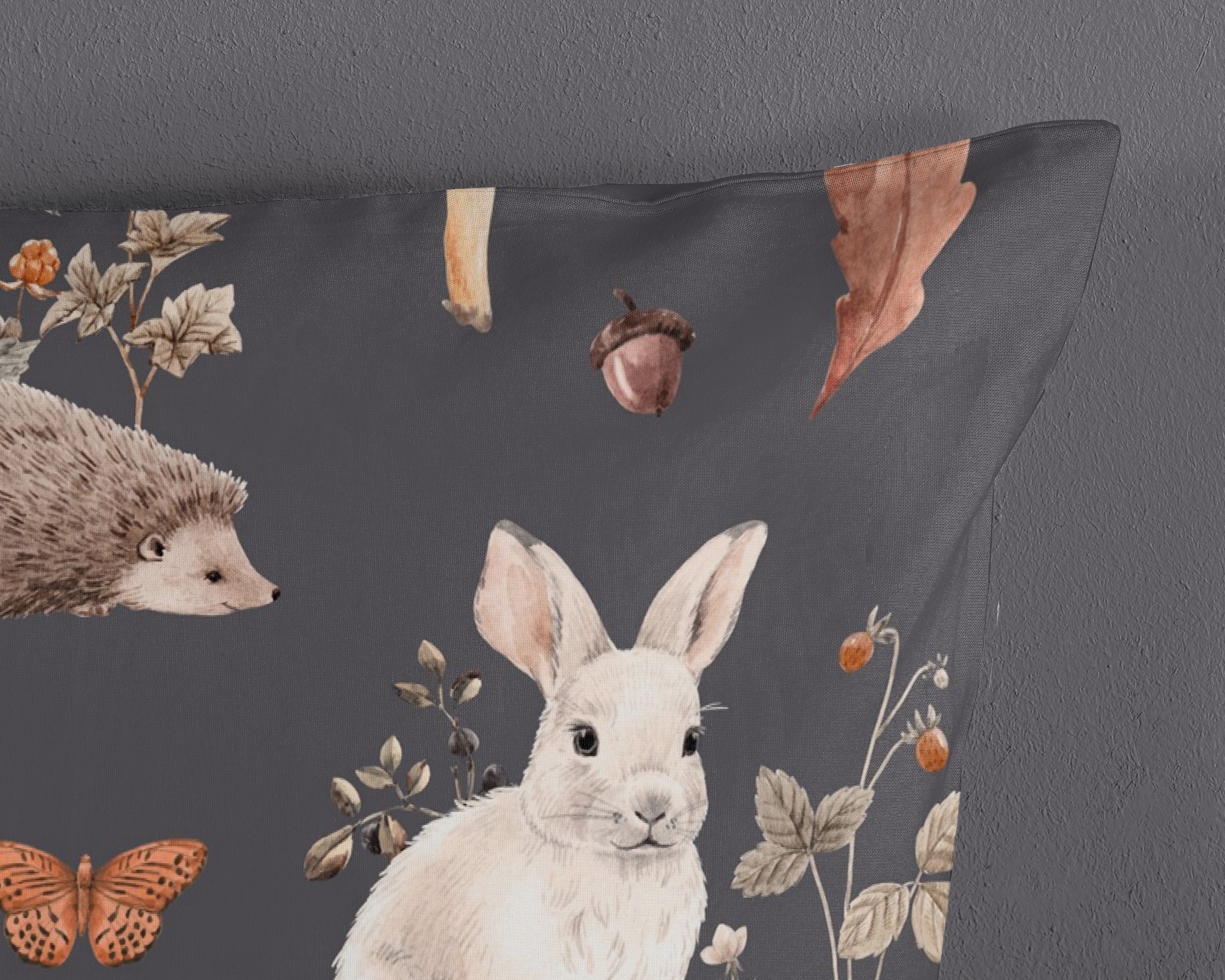 PURE luxury collection Kinderbettwäsche »Rox« 2 Stk. tlg. Mikrofaser, 135x200, Pflegeleicht, Wendeoptik, Kind, Herbst, Tiere