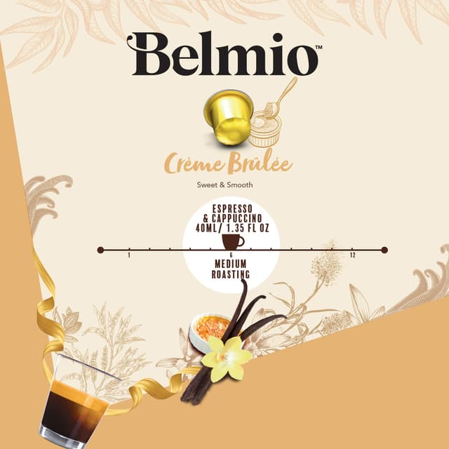 Belmio Madame Crème Brûlée kaffekapsler til Nespresso (10 stk.)