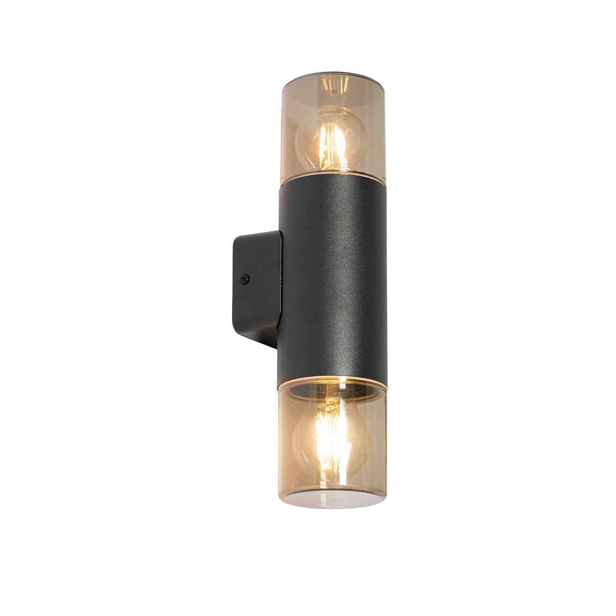 Moderne buiten wandlamp zwart 2-lichts IP44 - Odense