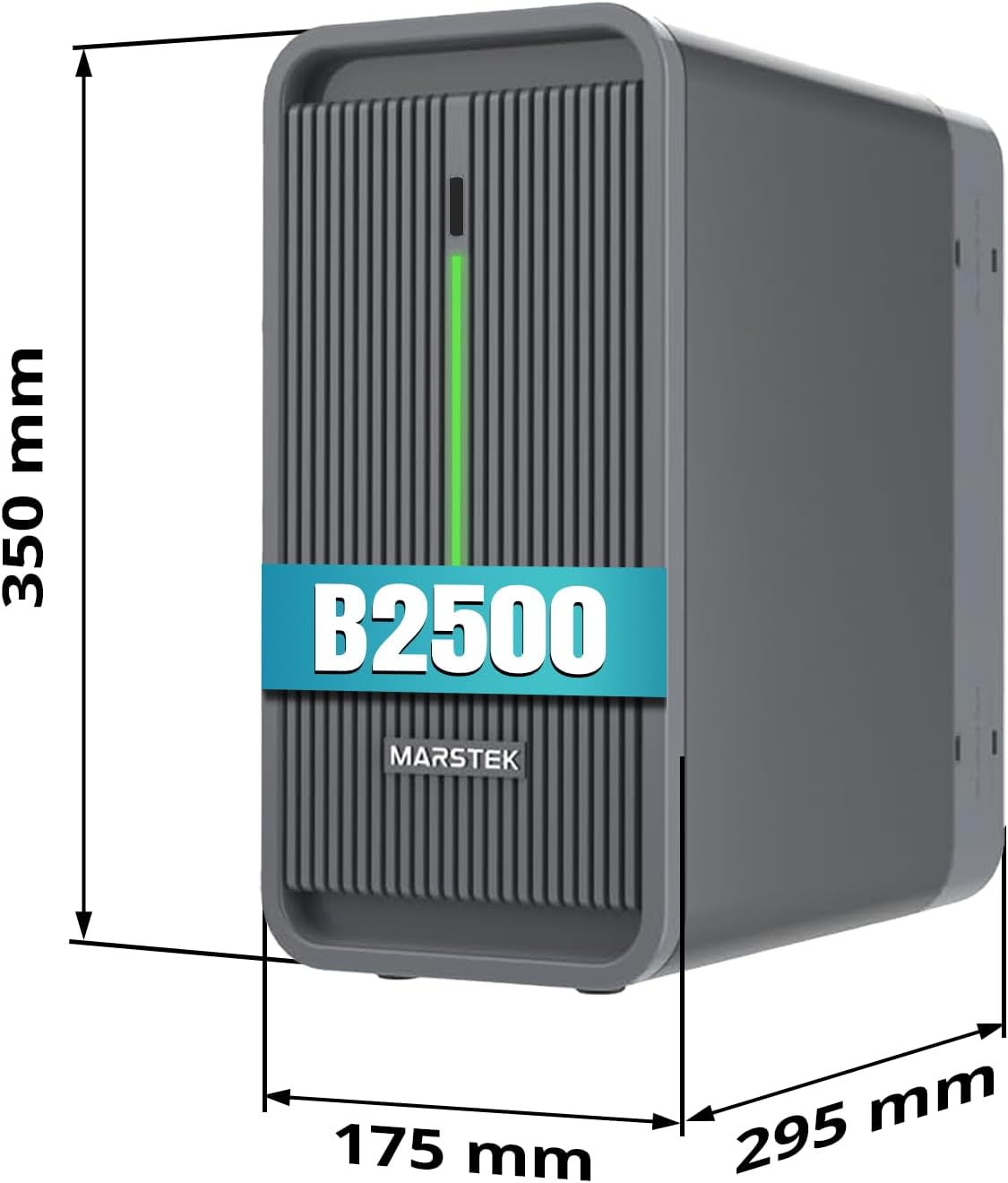 SUNNIVA® 1000W Balkonkraftwerk mit 2,24 kWh Speicher MARSTEK B2500-D, BIFAZIAL FULLBLACK komplett Steckdose, PV Solaranlage Komplettset mit Solarspeicher, 2x 500W N-Type Glas-Glas Bifacial Module