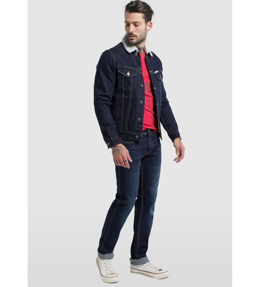 Calça Jeans Slim Six Valves 116616 Azul Marinho