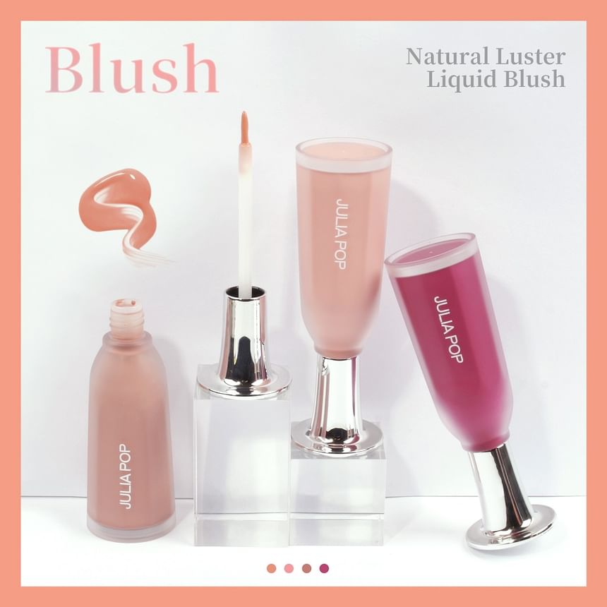 JULIA POP - Natuurlijke glans vloeibare blush - 4 kleuren