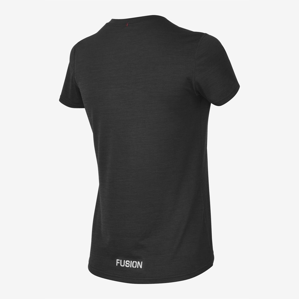 fusion c3 loebe t shirt dame 243 0274 black