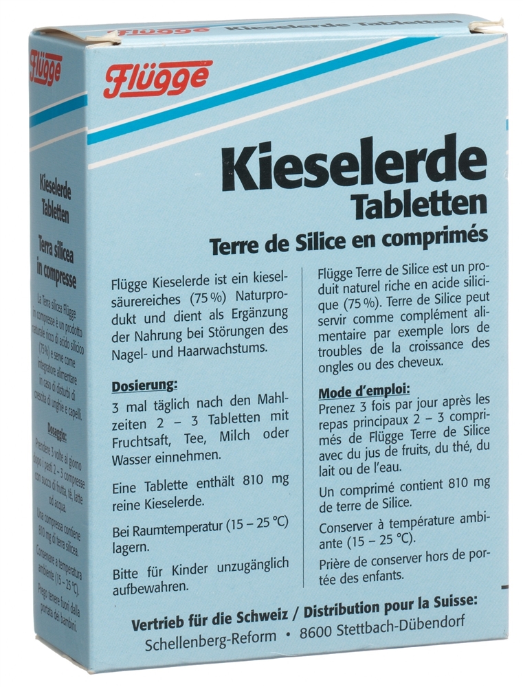 FLUEGGE Kieselerde<br>120 Stück, Tablette
