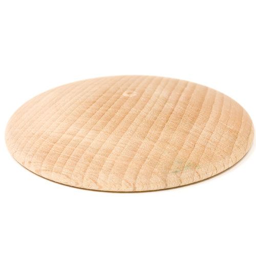 Grapat houten schijfjes - naturel (6st)